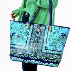 Lilly Pulitzer Meena Tote NWT Seabreeze Blue